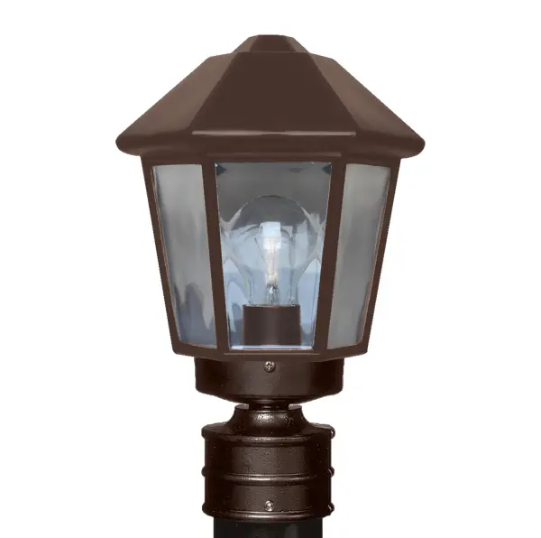 3272 Series Bronze Clear Outdoor Post Light