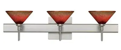 In Satin Nickel by  Besa from the Kona collection.