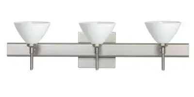 In Satin Nickel by  Besa from the Domi collection.