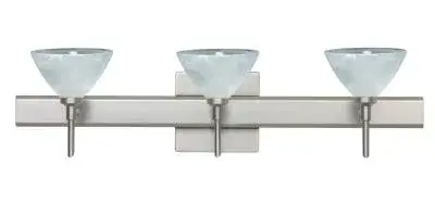 In Satin Nickel by  Besa from the Domi collection.