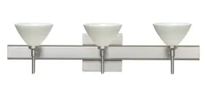 In Satin Nickel by  Besa from the Domi collection.