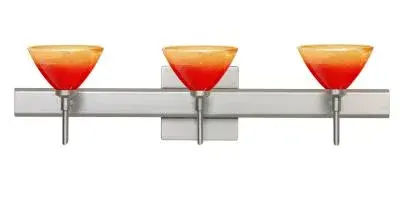 In Satin Nickel by  Besa from the Domi collection.