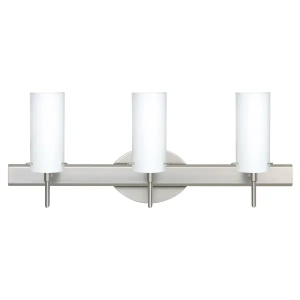 Copa 3-Light Vanity in Satin Nickel with Opal Matte Glass