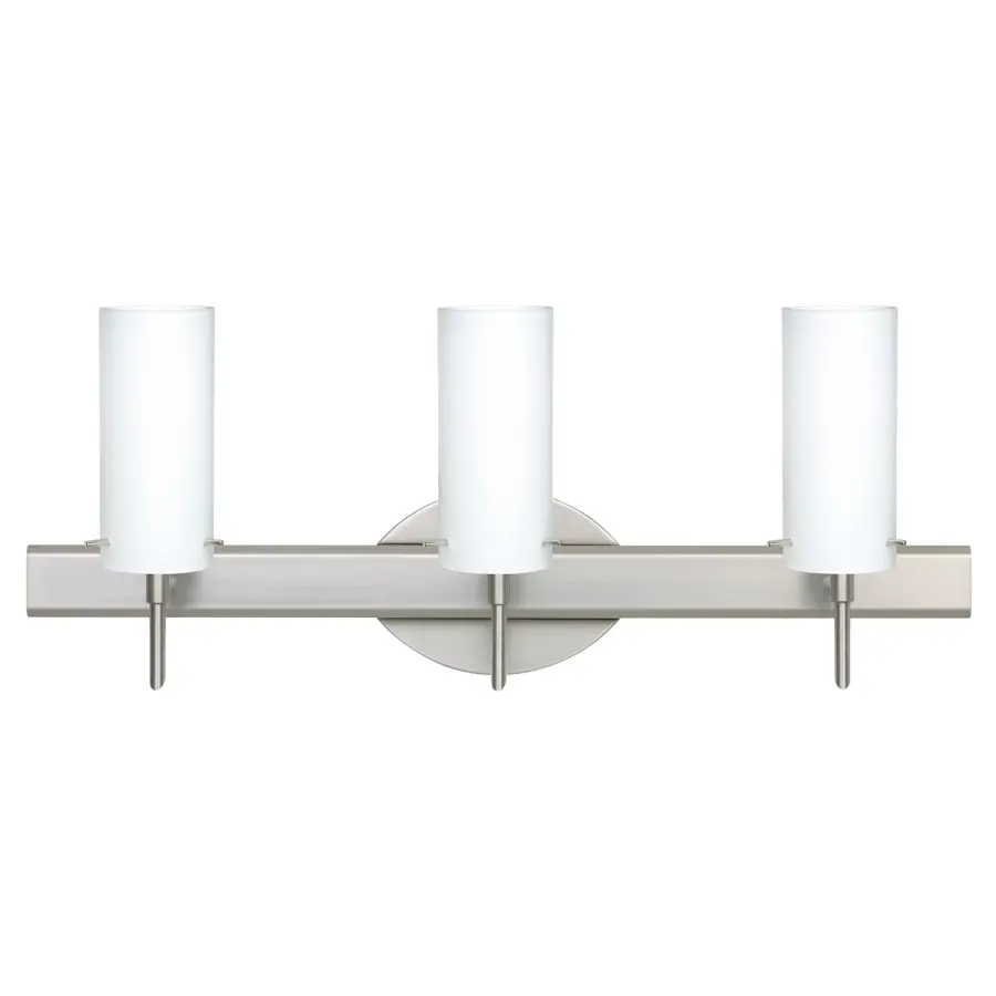 Copa 3-Light Vanity in Satin Nickel with Opal Matte Glass