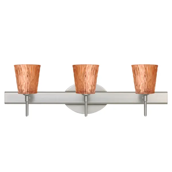 Nico 4 Stone Copper Foil Vanity Light