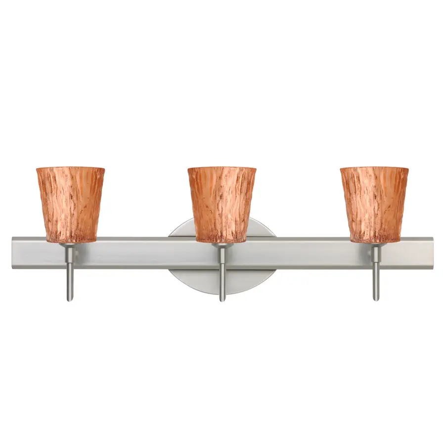Nico 4 Stone Copper Foil Vanity Light