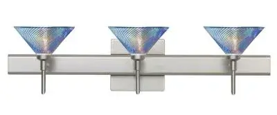 In Satin Nickel by  Besa from the Kona collection.