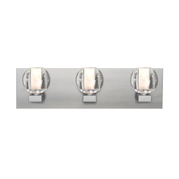 Boca Clear Bubble 3-Light Vanity - Image 1