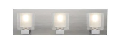 Bolo 3-Light LED Vanity Light in Satin Nickel