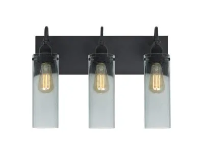 Juni 3-Light Vanity Light in Black
