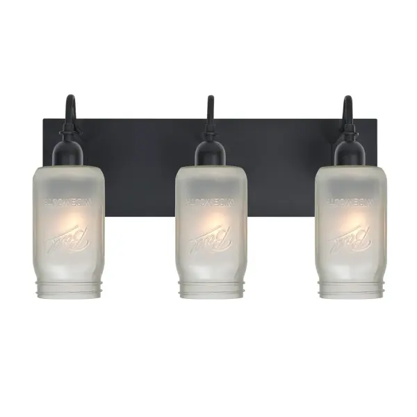 Milo 4 White Frost Vanity Light