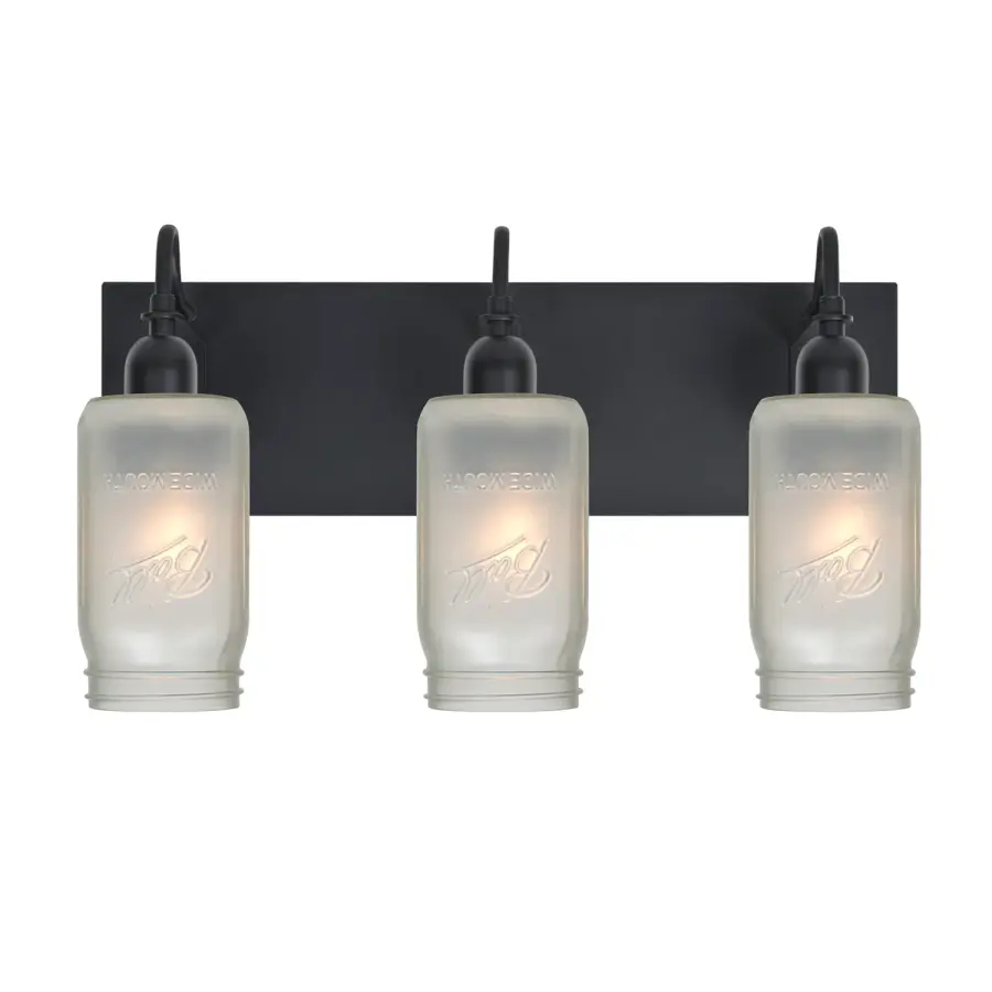 Milo 4 White Frost Vanity Light