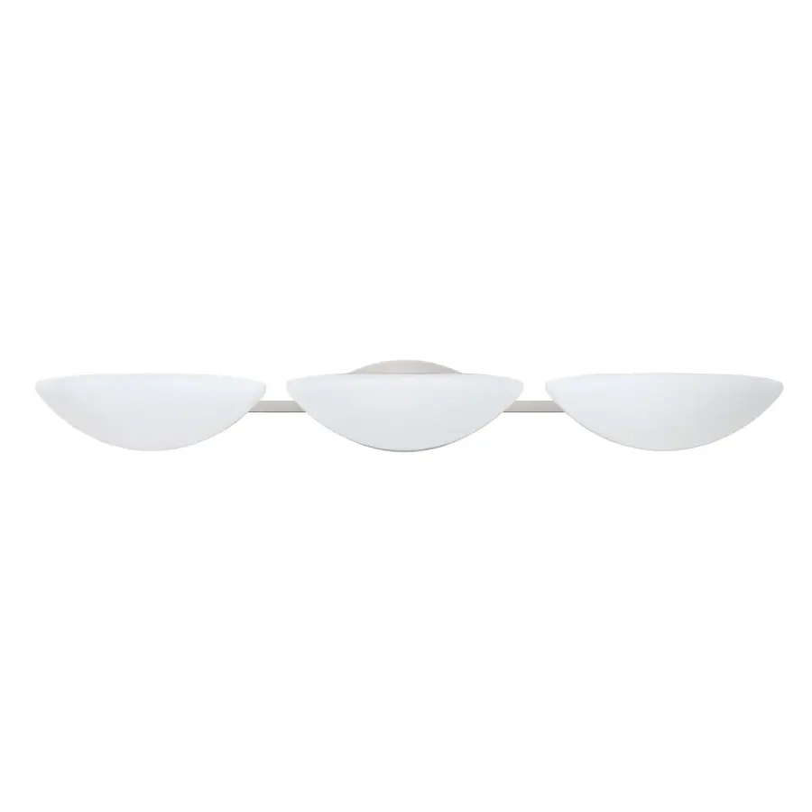 Jamie Opal 3-Light Vanity in Satin Nickel - Image 1