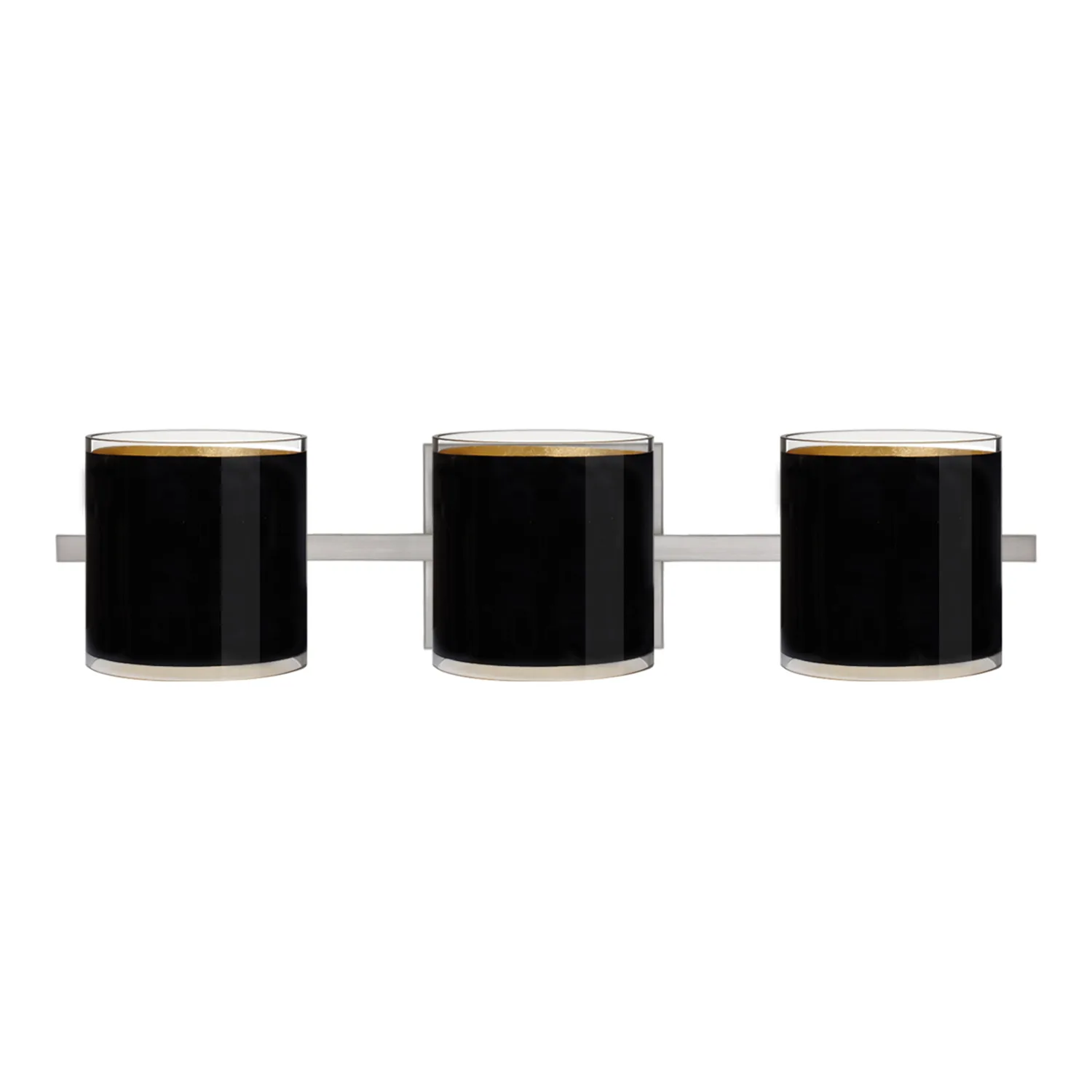 Pogo 4 Vanity Light - Black with Inner Gold Foil