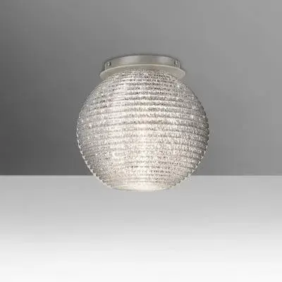 The Kristall 8 offers a sleek, low-profile lighting solution ideal for spaces with standard ceiling heights. Its satin nickel finish and glass shade provide a refined, versatile aesthetic that complements modern and transitional interiors.