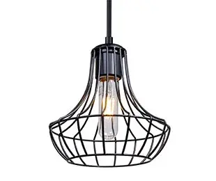 The Spezza 7 brings urban sophistication with its distinctive woven metal rod construction. At 8 inches in diameter, this compact pendant works beautifully alone or in multiples, offering versatile lamping options and authentic industrial style.