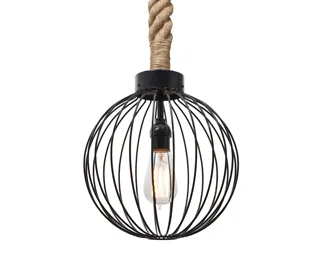 Sultana Industrial Woven Metal Pendant