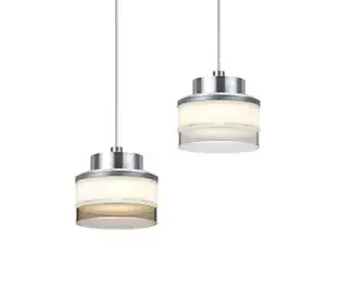 The Pivot LED Pendant combines precision-machined aluminum with a 3-piece fused glass diffuser for a minimalist aesthetic. Its compact 3.25" diameter makes it ideal for task lighting or clustered installations.