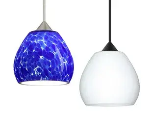 The Tay Tay mini pendant features handcrafted glass with soft curves that blend seamlessly into contemporary interiors. Its compact 4.125" diameter makes it ideal for smaller spaces or multi-light installations.