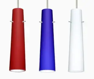 The Camino pendant features a softly tapered narrow glass cylinder that delivers clean, contemporary style. At 2.5 inches in diameter and 10 inches tall, this compact fixture works beautifully alone or in multiples.