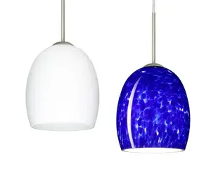 The Lucia pendant features a graceful bell-bottomed glass shade that brings sophisticated style to any modern space. Its compact 6.25-inch diameter makes it perfect for layered lighting or multi-pendant installations.