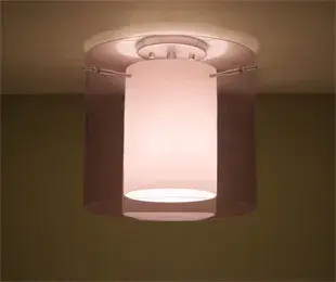 Pahu 12 Double Glass Semi-Flush Mount