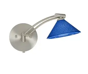 The Kona swingarm sconce combines contemporary design with exceptional functionality. Its wide cone-shaped glass shade and fully adjustable arm provide 130-degree rotation and 180-degree vertical movement, making it ideal for task lighting and reading applications.