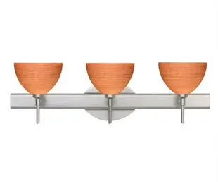 The Brella vanity fixture combines timeless bell-shaped design with practical functionality. Features decorative lampholders, removable finials, and flexible mounting options for 2-3 light configurations.