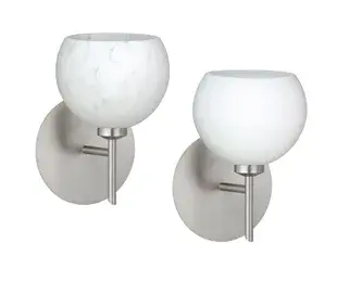 The Palla 5 delivers elegant simplicity with its diminutive orb-shaped glass design. At just 5 inches wide, this versatile wall sconce complements any aesthetic while providing functional lighting in compact spaces.