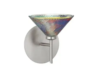 Swirl Dichroic Glass Wall Sconce
