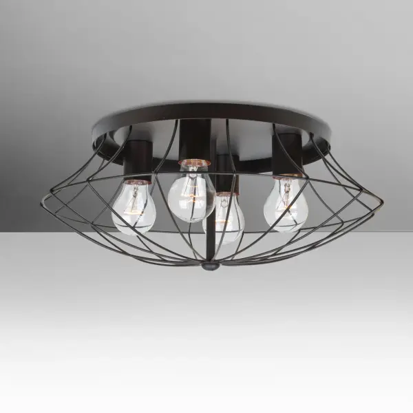 Spezza 18 Semi-Flush Mount in Bronze