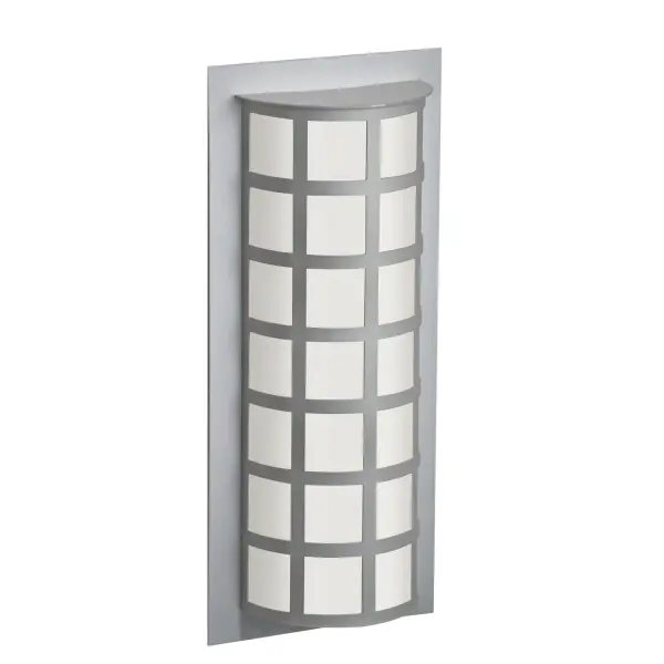 The Scala 20 combines durability for outdoor use with refined aesthetics suitable for interior spaces. Features handcrafted Satin White glass diffuser and clean contemporary faceplate design.