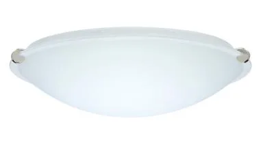 Trio 2-Light Flush Mount in Polished Nickel