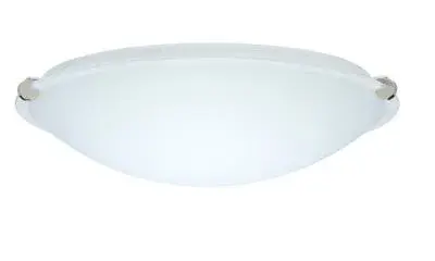 The Trio flush mount delivers clean contemporary style with a polished nickel finish that complements modern and transitional interiors. Its compact 15.75-inch profile makes it ideal for rooms with standard ceiling heights.