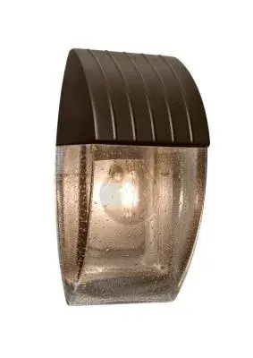 The Costaluz Aqua wall sconce brings a refreshing coastal aesthetic with its bronze finish and aqua-tinted glass. Its compact 6-inch width makes it ideal for smaller spaces while providing focused ambient lighting.
