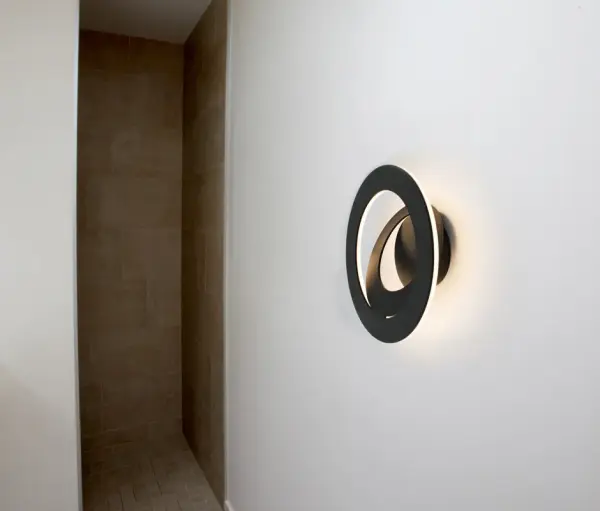 Cue LED Semi-Flush Mount in Matte Black - Image 2