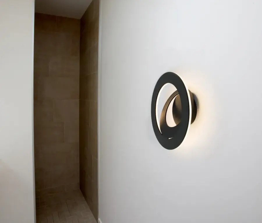 Cue LED Semi-Flush Mount in Matte Black - Image 2