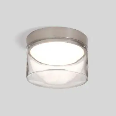 The Epic Flush Mount delivers contemporary style in a compact 6-inch profile. Its black finish and integrated LED make it ideal for modern spaces with low ceilings or tight clearances.