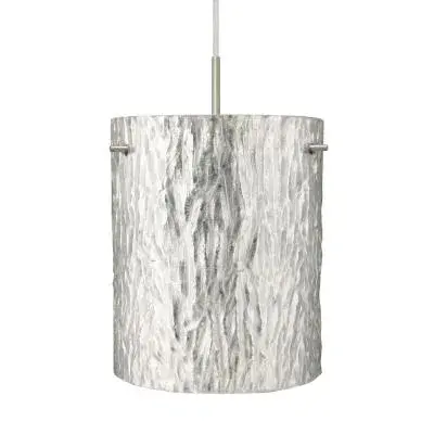 The Tamburo 8 Pendant delivers contemporary style in a compact 9.88-inch drum silhouette. Its black glass shade creates dramatic ambient lighting perfect for kitchen islands, breakfast nooks, or clustered installations.
