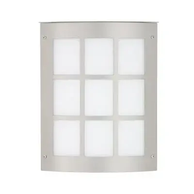 In Brushed Aluminum by  Besa from the Besa Outdoor Sconce Moto 11 Grid collection.