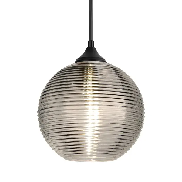 The Kristall 8 features distinctive ridged transparent smoke glass that creates a seductive warm glow. Handcrafted using century-old blown glass techniques, it brings artisanal quality to outdoor spaces with contemporary styling.