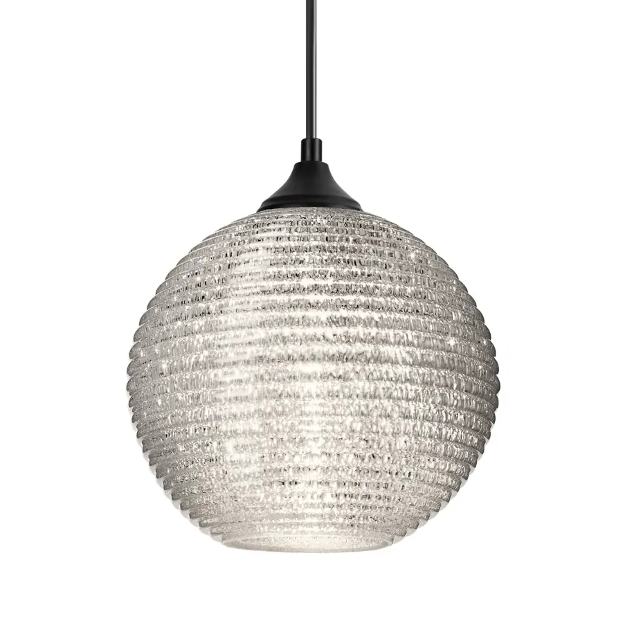 Kristall 8 Outdoor Pendant in Glitter Glass