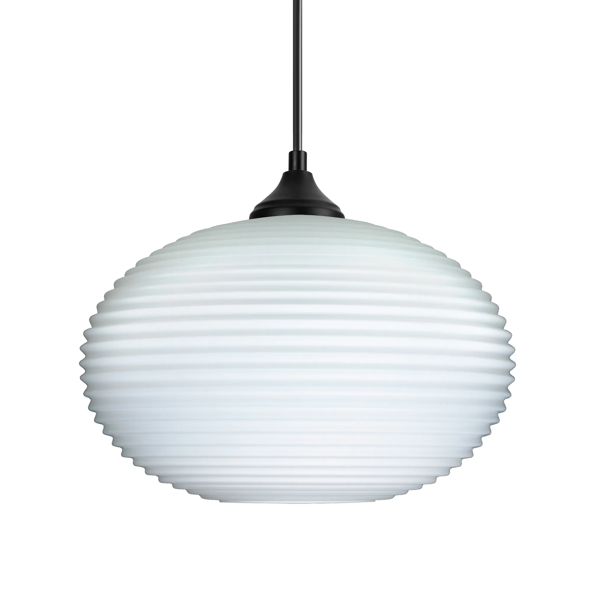 Pape 12 Opal Ribbed Outdoor Pendant