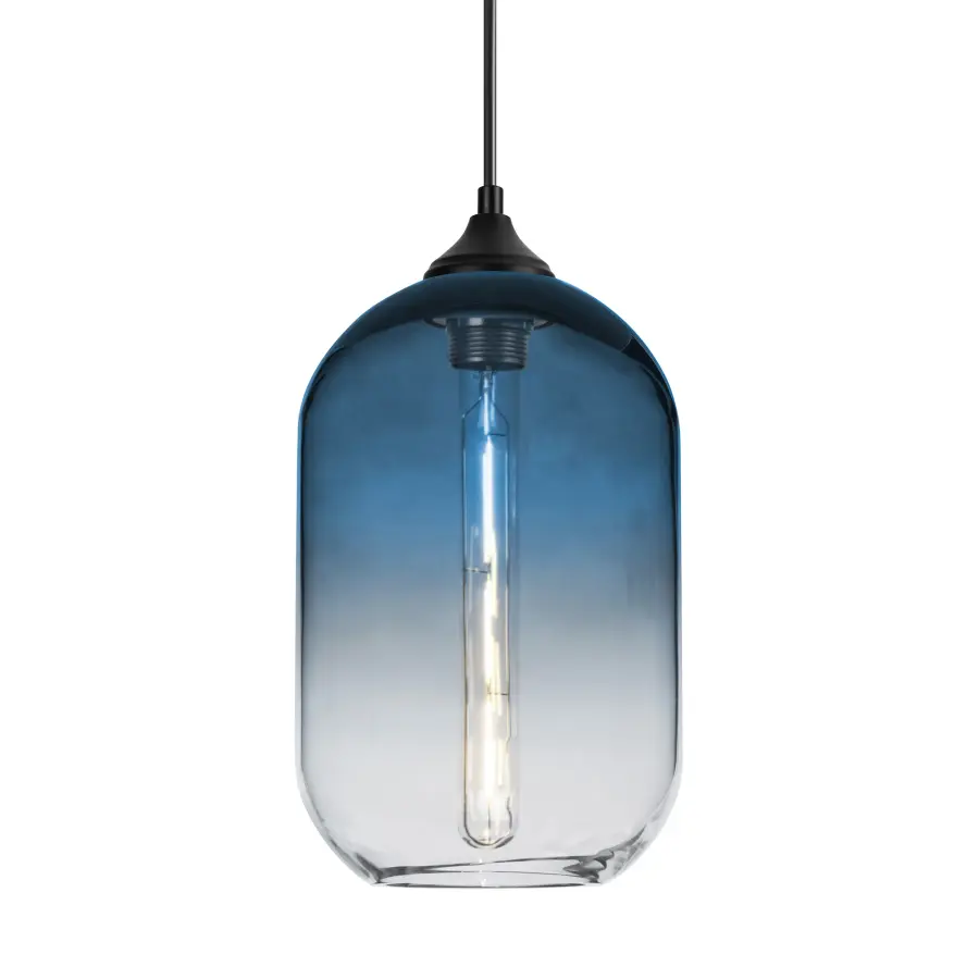 Omega 12 Blue/Clear Outdoor Pendant