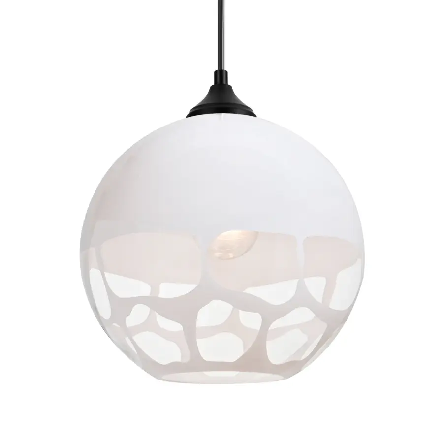 Rocky White Outdoor Pendant