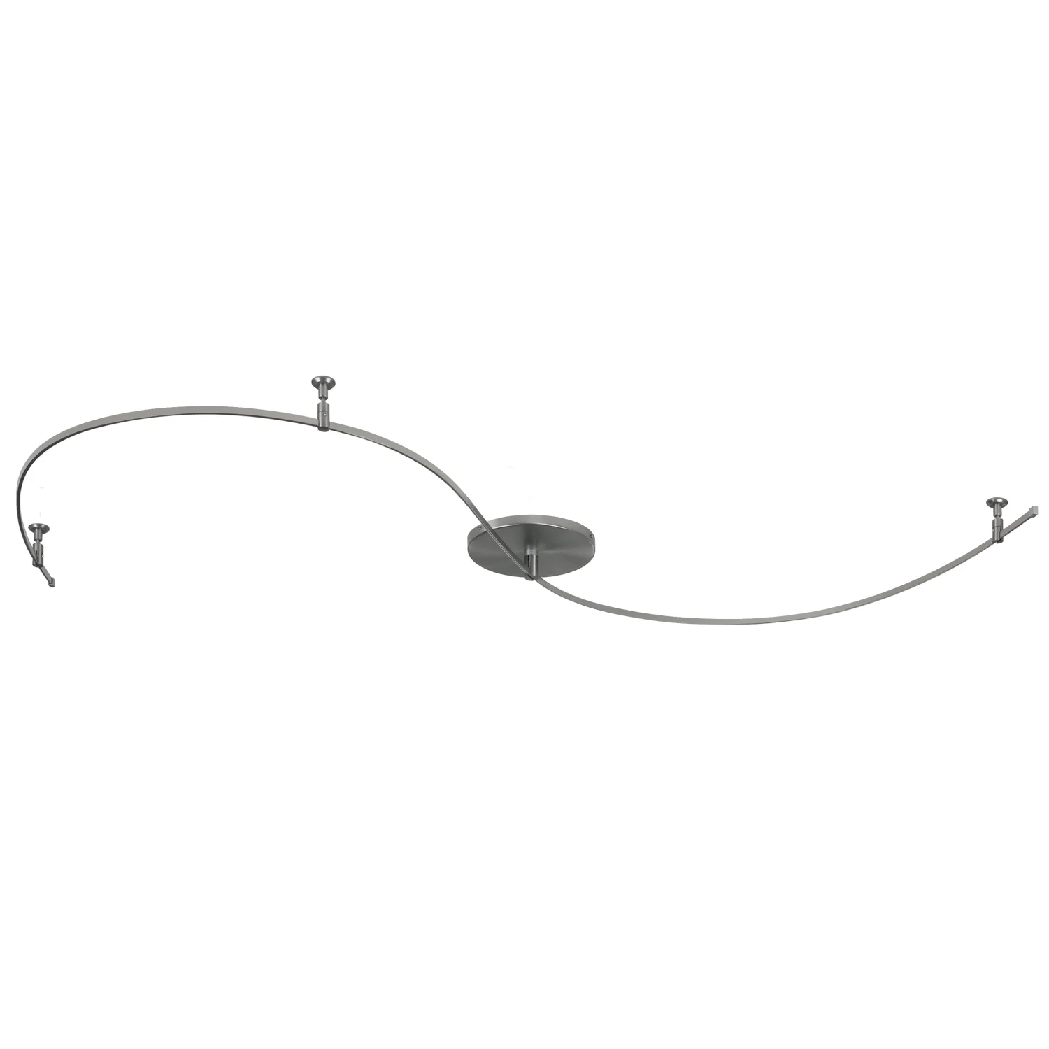 Remote Mount Monorail System - Satin Nickel