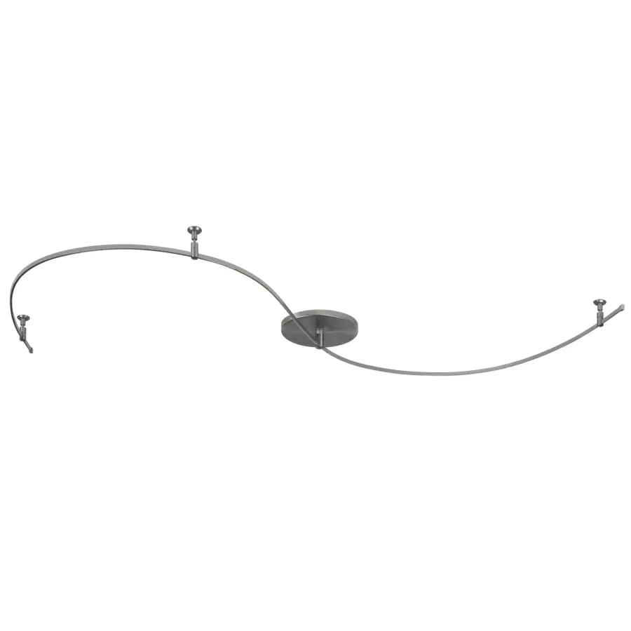 Remote Mount Monorail System - Satin Nickel