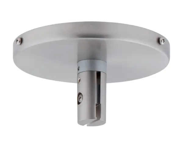 This low-profile LED transformer delivers reliable 60-watt power for monorail spotlight and pendant systems. Its compact design and satin nickel finish blend seamlessly with modern track lighting installations.