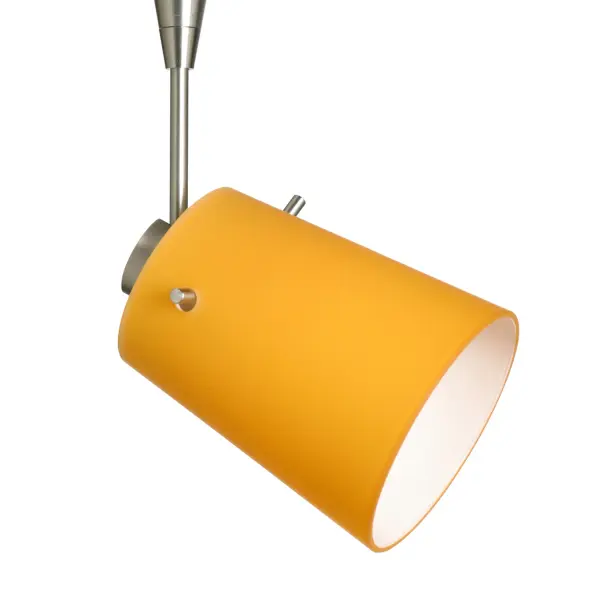 The Tammi 3 Apricot Matte spotlight combines artisan craftsmanship with functional lighting. Its yellow-orange cased glass with opal inner layer creates a calming, earthy atmosphere perfect for transitional spaces.
