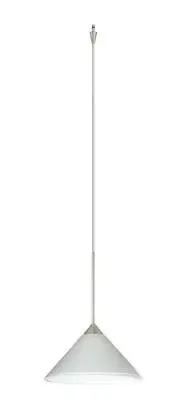 The Kona pendant offers a refined satin nickel finish that complements both contemporary and transitional interiors. Its compact scale makes it ideal for task lighting or grouped installations over islands and counters.